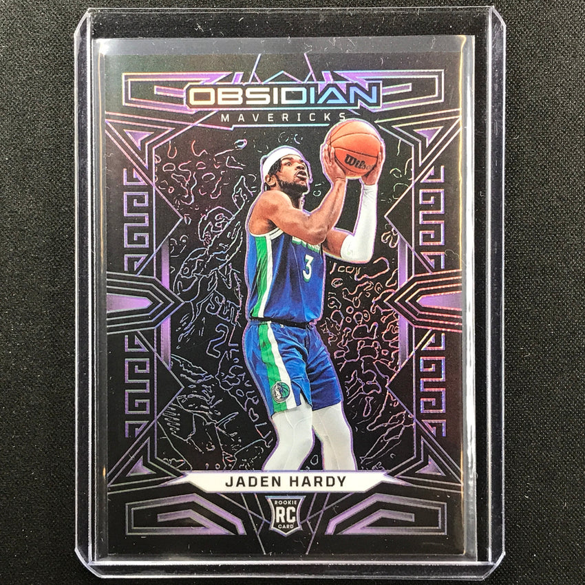 2022-23 Obsidian Jaden Hardy Rookie Electric Etch Purple 61/99 No 193