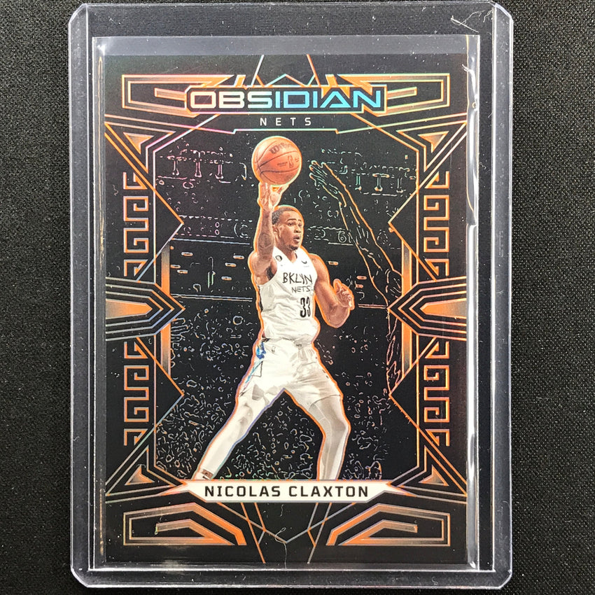 2022-23 Obsidian Nicolas Claxton Electric Etch Orange 4/50 No 8