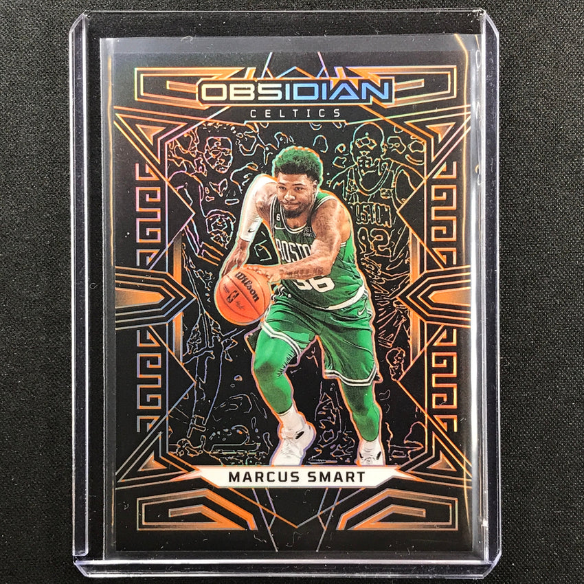 2022-23 Obsidian Marcus Smart Electric Etch Orange 14/50 No 15