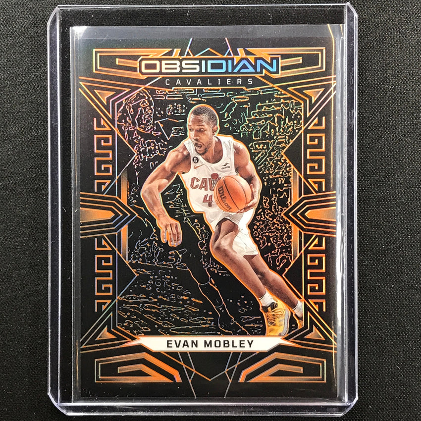 2022-23 Obsidian Evan Mobley Electric Etch Orange 43/50 No 72
