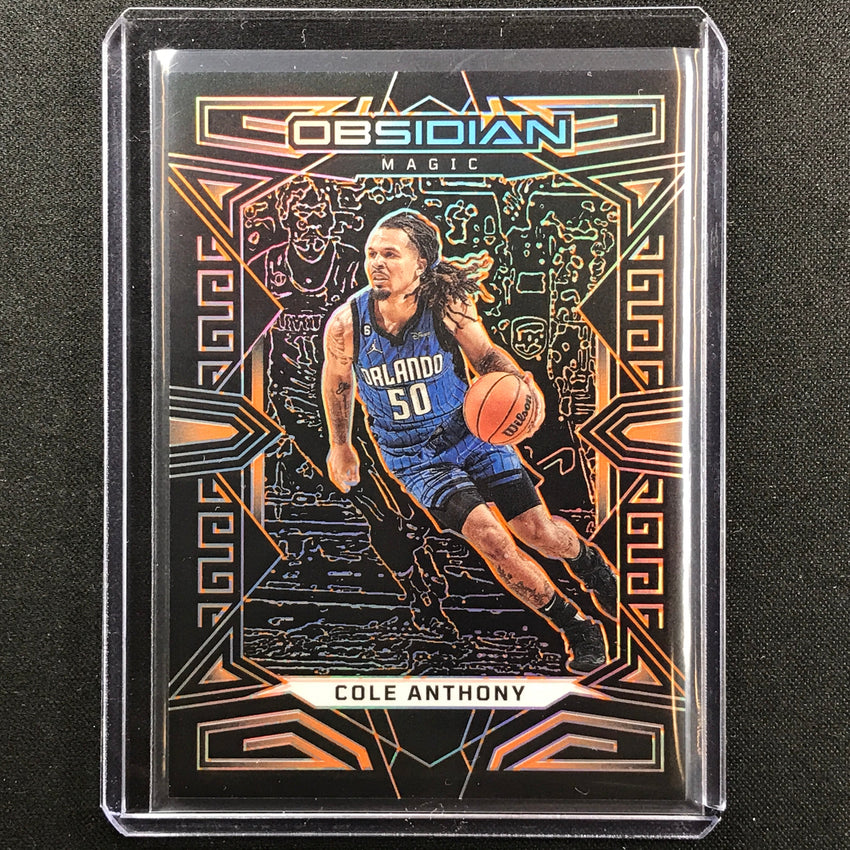 2022-23 Obsidian COLE ANTHONY Electric Etch Orange 16/50 #89
