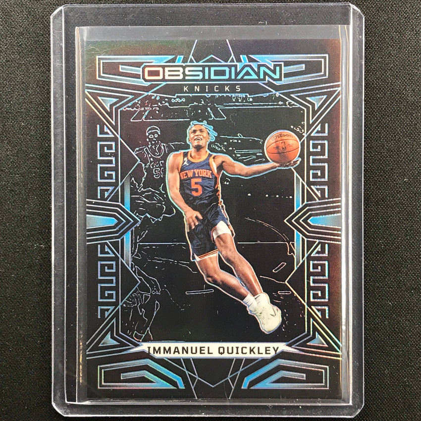 2022-23 Obsidian IMMANUEL QUICKLEY Electric Etch Blue 25/30 #16
