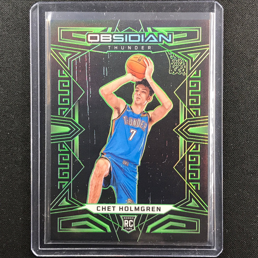 2022-23 Obsidian Chet Holmgren Rookie Electric Etch Green 9/25
