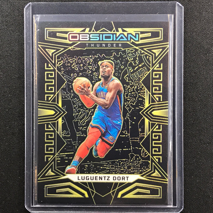 2022-23 Obsidian Luguentz Dort Electric Etch Yellow Gold 4/10