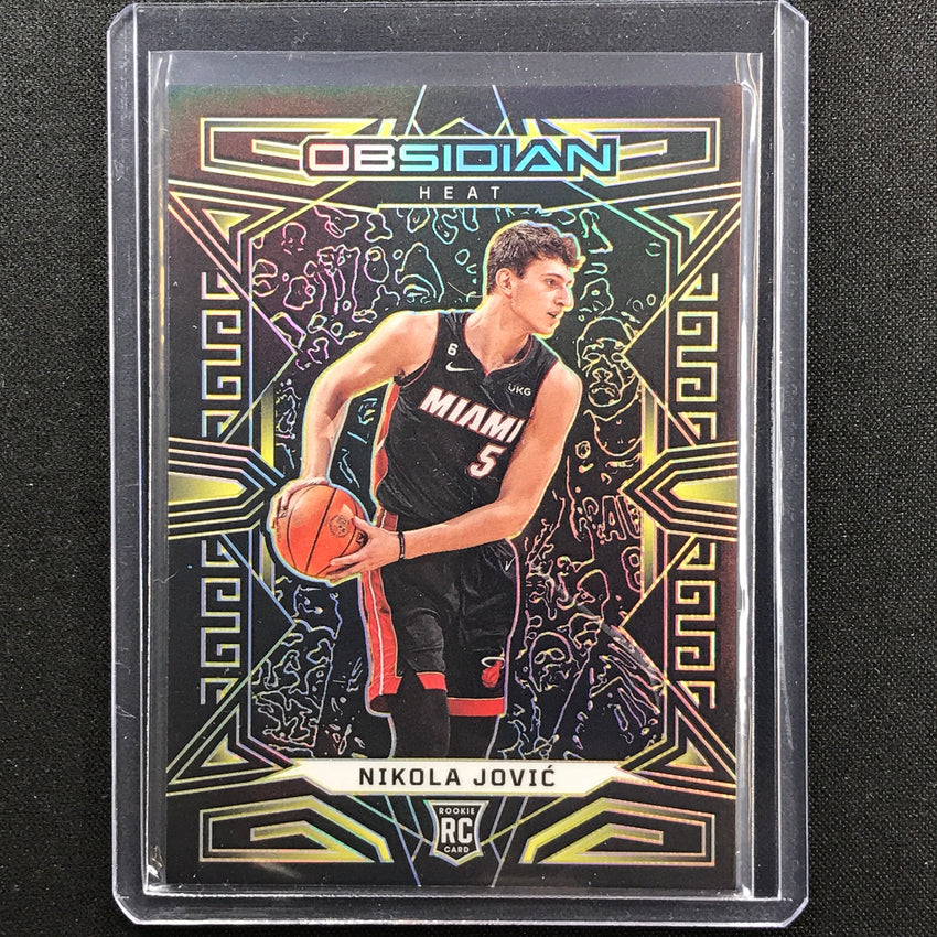 2022-23 Obsidian Nikola Jovic Rookie Electric Etch Yellow Gold 5/10