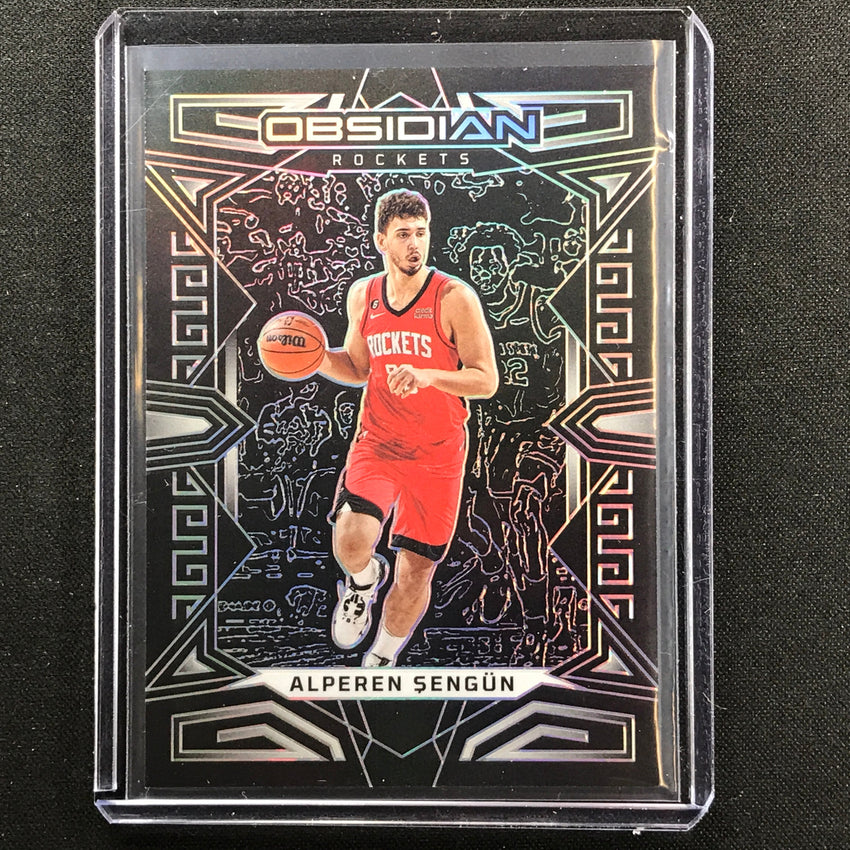 2022-23 Obsidian Alperen Sengun Base Silver Prizm No 33