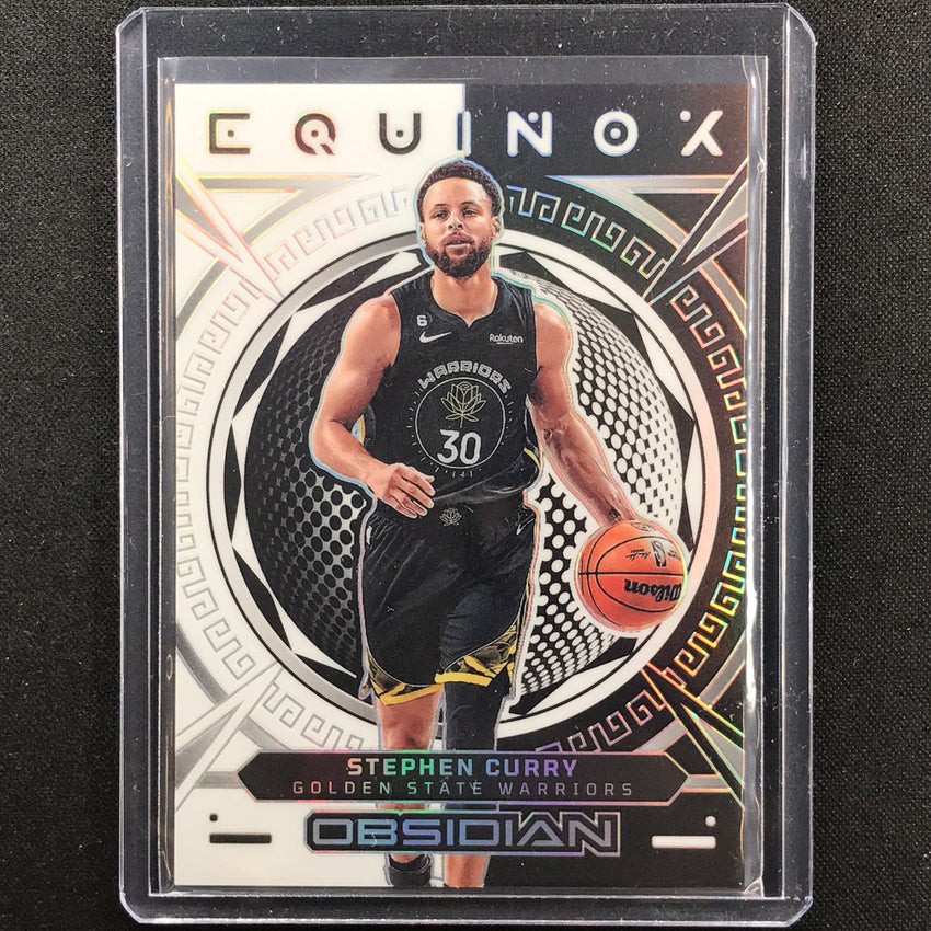 2022-23 Obsidian Stephen Curry Equinox Silver Prizm 27/99