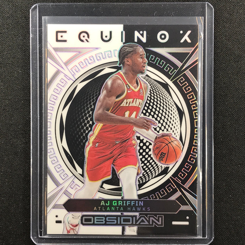 2022-23 Obsidian Aj Griffin Equinox Rookie Electric Etch Purple 60/75