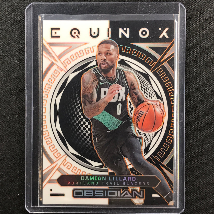 2022-23 Obsidian Damian Lillard Equinox Electric Etch Orange 22/35