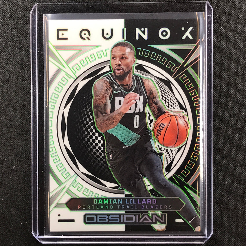 2022-23 Obsidian Damian Lillard Equinox Electric Etch Green 13/25