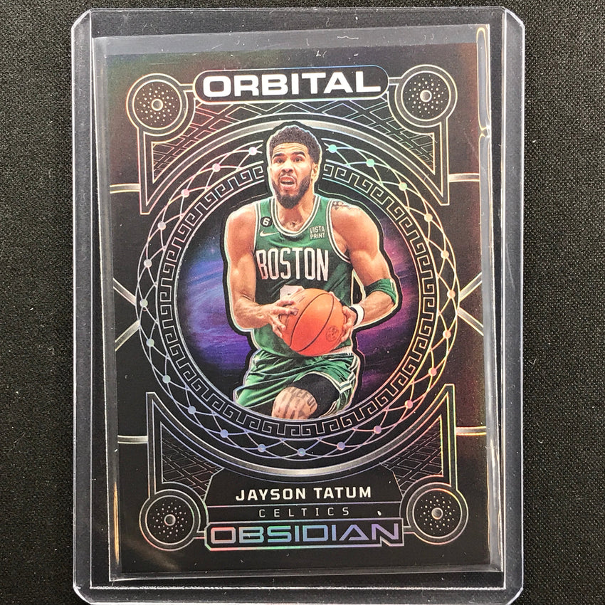 2022-23 Obsidian Jayson Tatum Orbital Silver Prizm 61/99
