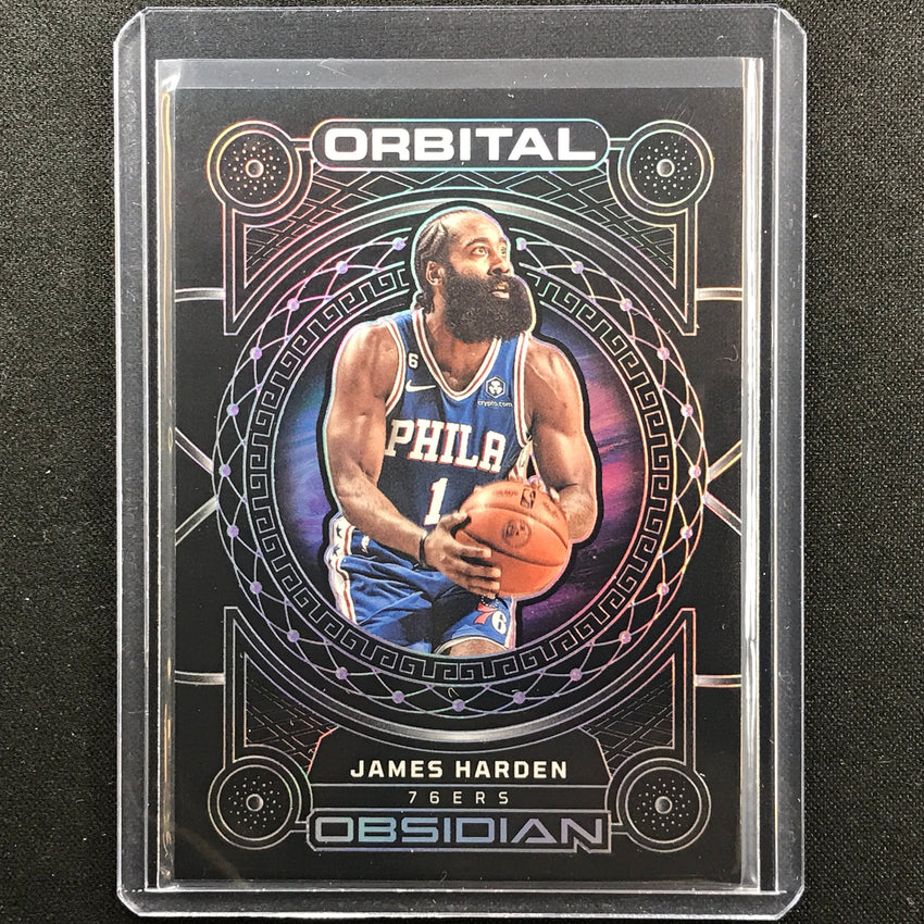 2022-23 Obsidian James Harden Orbital Electric Etch Purple 12/75
