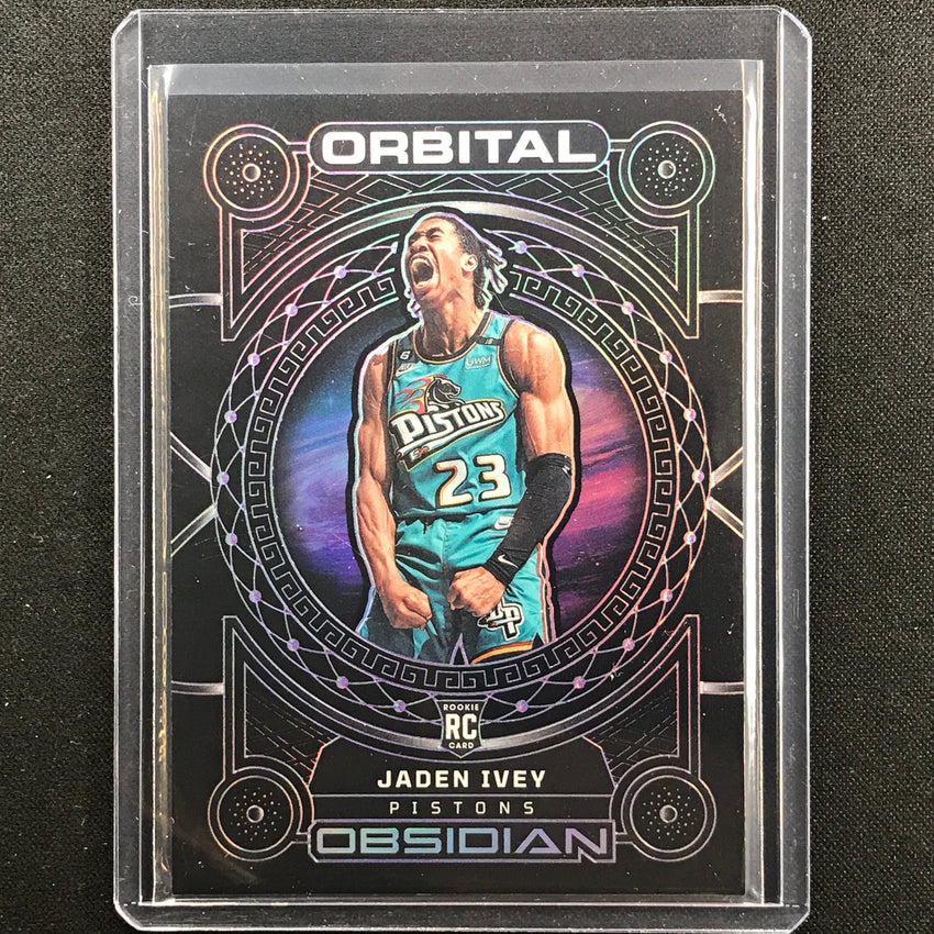 2022-23 Obsidian Jaden Ivey Orbital Rookie Electric Etch Purple 57/75