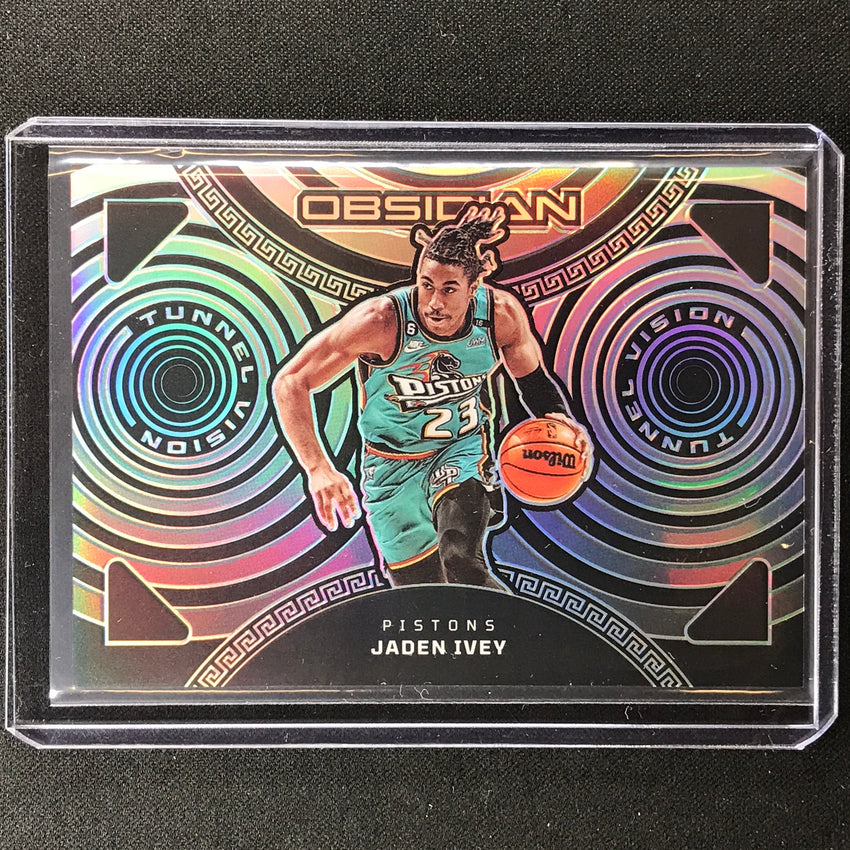 2022-23 Obsidian Jaden Ivey Tunnel Vision Rookie Silver Prizm 76/99