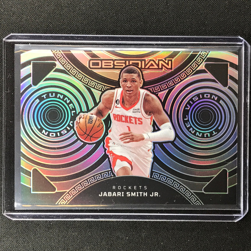 2022-23 Obsidian Jabari Smith Jr. Tunnel Vision Rookie Silver Prizm 76/99