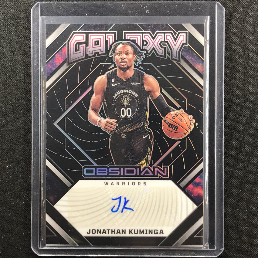 2022-23 Obsidian Jonathan Kuminga Galaxy Ink Auto Silver Prizm 76/99
