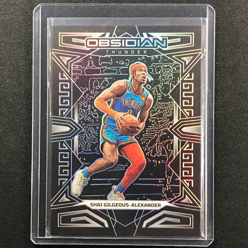 2022-23 Obsidian Shai Gilgeous-alexander Base Silver Prizm No 39