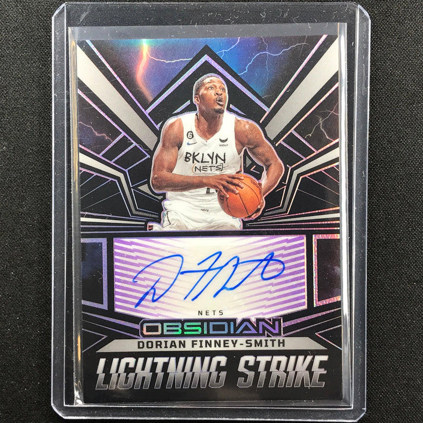 2022-23 Obsidian Dorian Finney-smith Lightning Strike Signatures Auto Etch 58/75