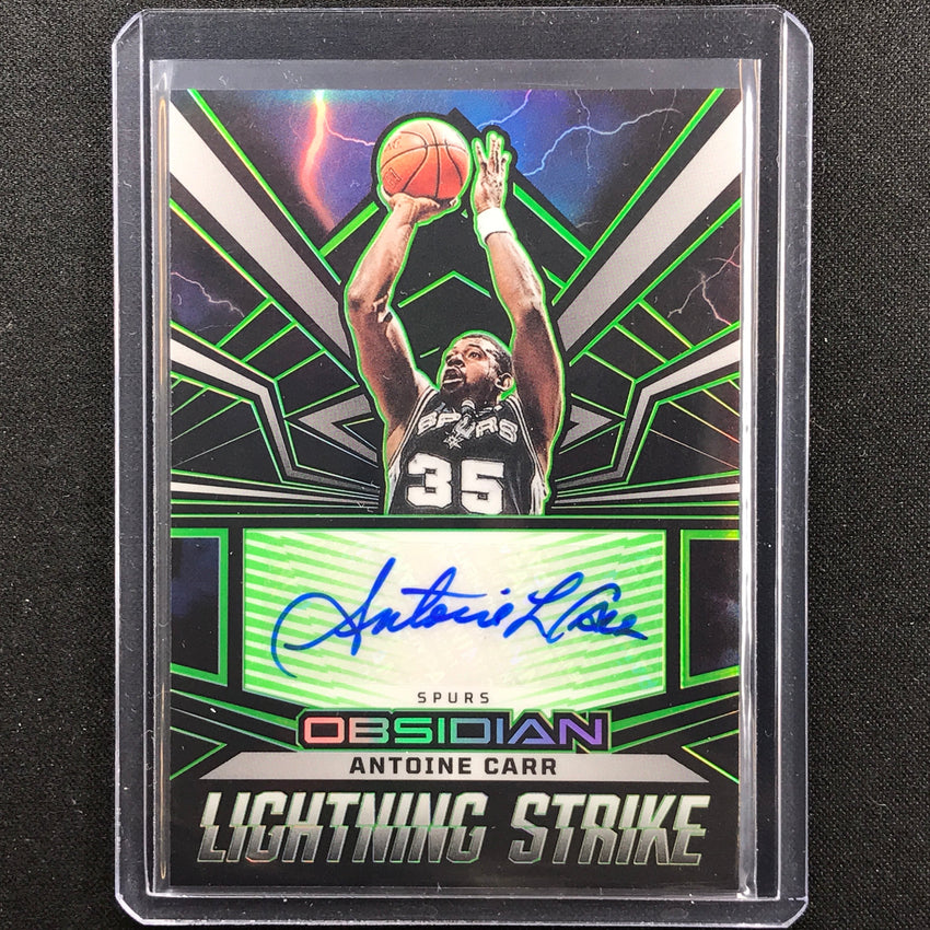2022-23 Obsidian Antoine Carr Lightning Strike Signatures Auto Green 14/25