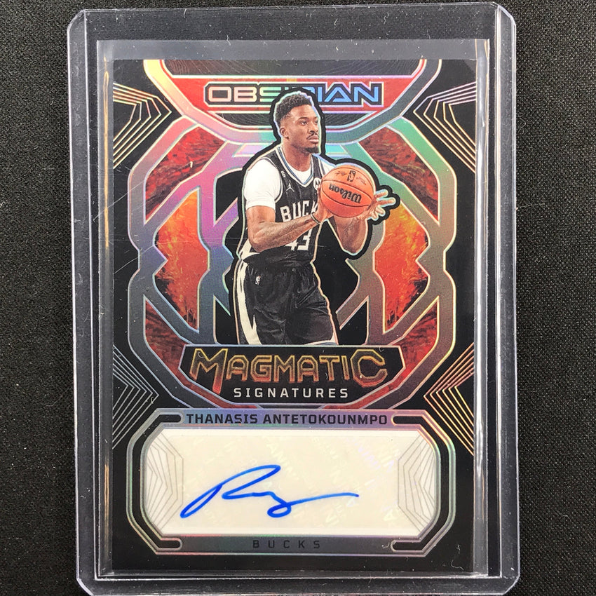 2022-23 Obsidian Thanasis Antetokounmpo Magmatic Signatures Auto Silver 141/149