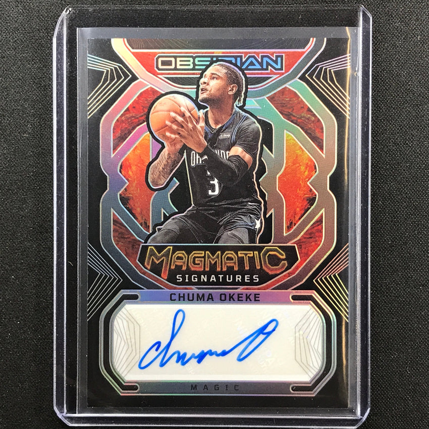 2022-23 Obsidian Chuma Okeke Magmatic Signatures Auto Silver Prizm 15/149