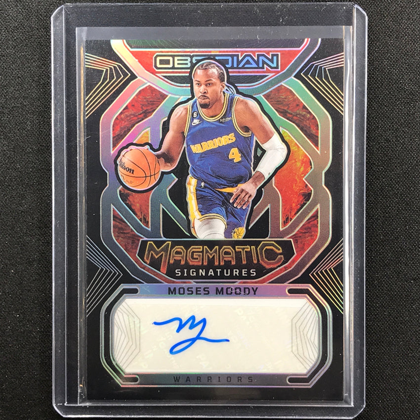 2022-23 Obsidian Moses Moody Magmatic Signatures Auto Silver Prizm 83/99