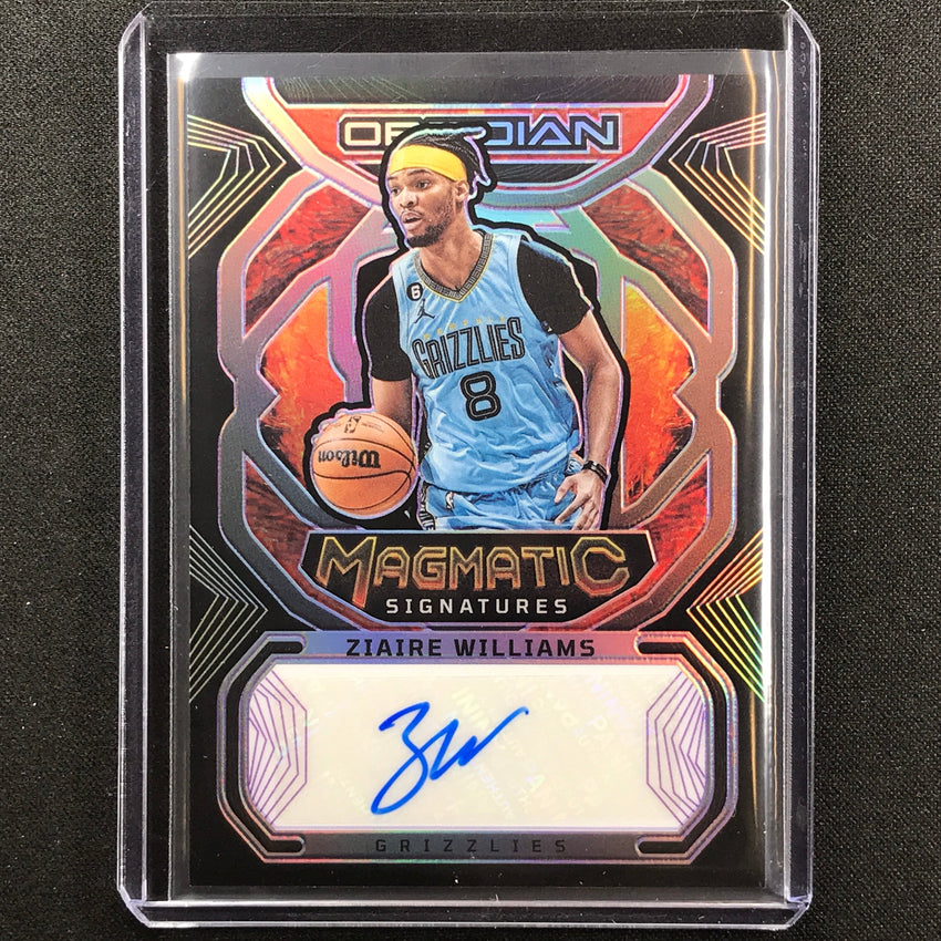 2022-23 Obsidian Ziaire Williams Magmatic Signatures Auto Electric Purple 59/75