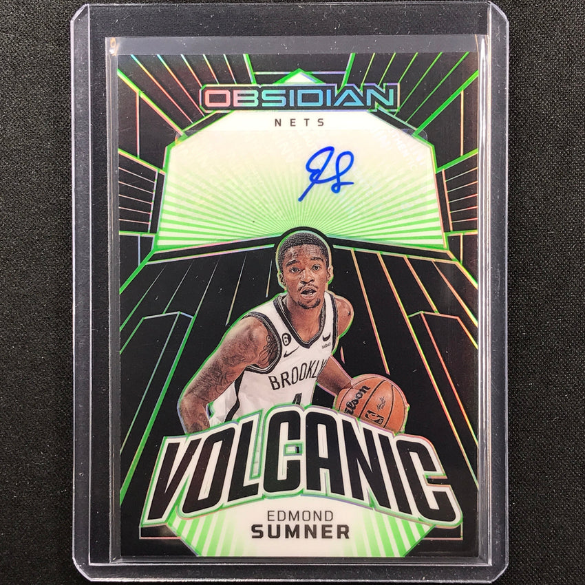 2022-23 Obsidian Edmond Sumner Volcanic Signatures Auto Electric Green 8/25