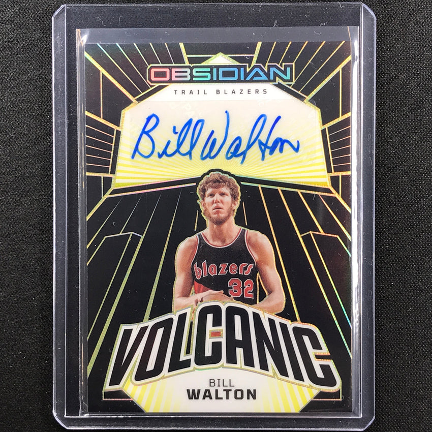 2022-23 Obsidian Bill Walton Volcanic Signatures Auto Electric Yellow Gold 10/10