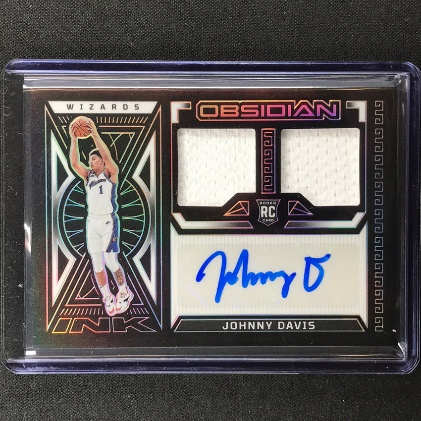2022-23 Obsidian Johnny Davis Rookie Jersey Ink Dual Jersey Auto Silver 18/99