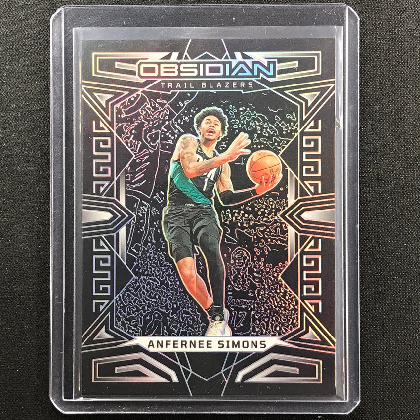2022-23 Obsidian Anfernee Simons Base Silver Prizm No 55