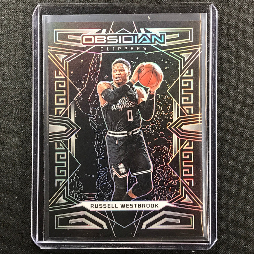 2022-23 Obsidian Russell Westbrook Base Silver Prizm No 60