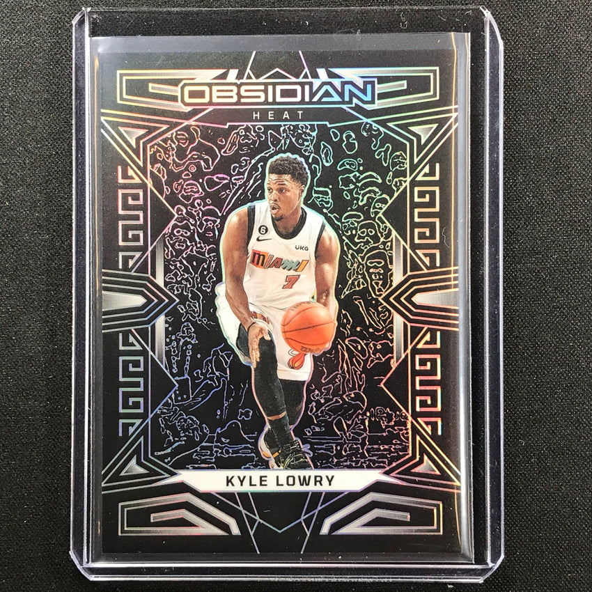2022-23 Obsidian KYLE LOWRY Base Silver Prizm #61