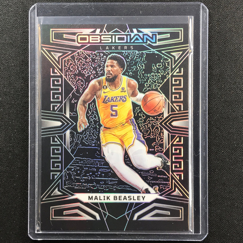 2022-23 Obsidian Malik Beasley Base Silver Prizm No 82