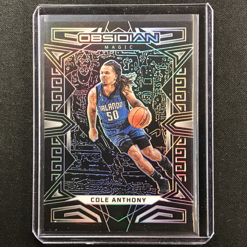 2022-23 Obsidian COLE ANTHONY Base Silver Prizm #89