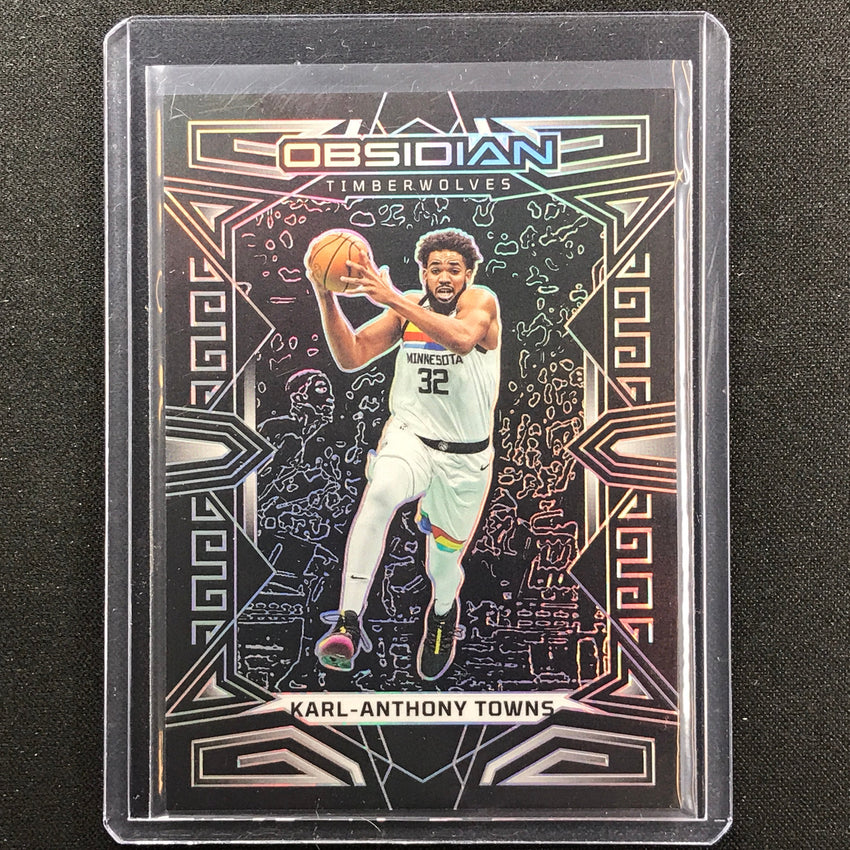 2022-23 Obsidian KARL-ANTHONY TOWNS Base Silver Prizm #9