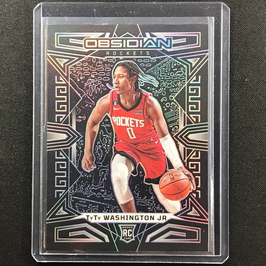2022-23 Obsidian TYTY WASHINGTON JR. Rookie Base Silver Prizm #174