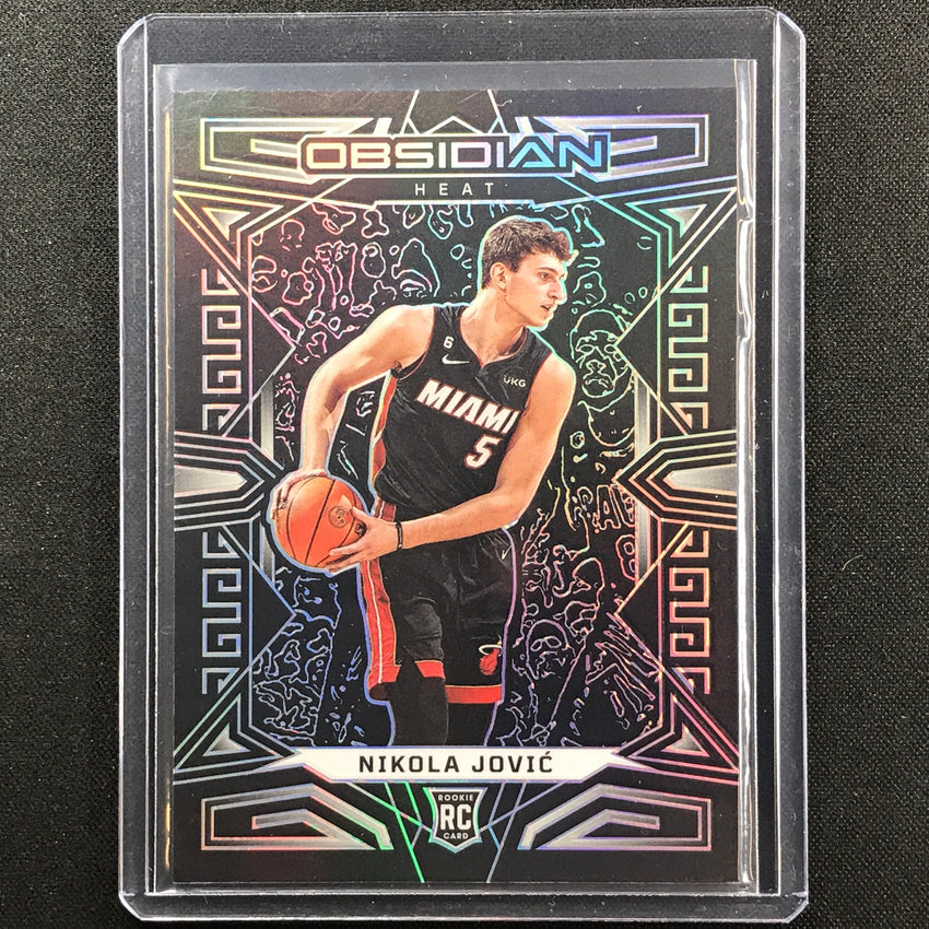 2022-23 Obsidian Nikola Jovic Rookie Base Silver Prizm No 175