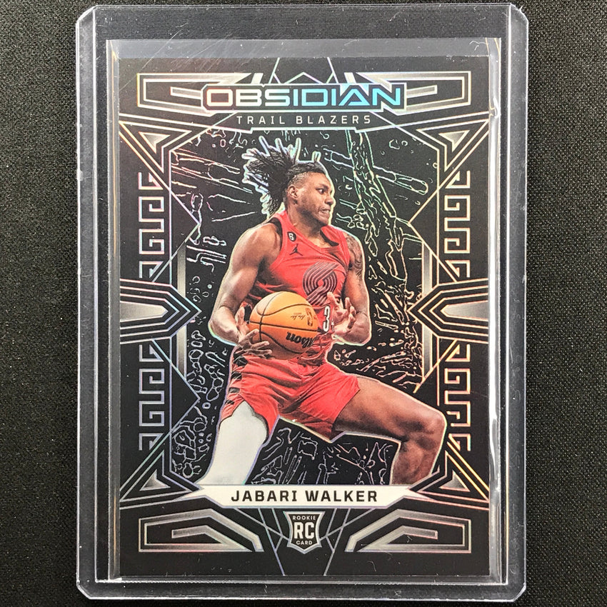 2022-23 Obsidian Jabari Walker Rookie Base Silver Prizm No 180