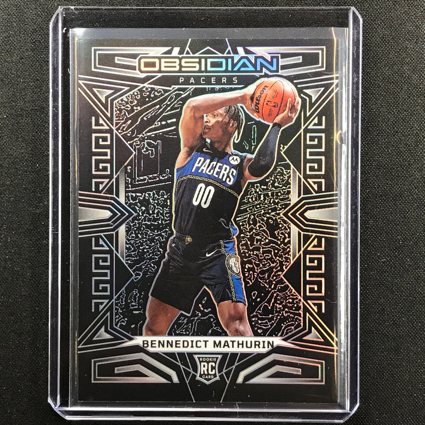 2022-23 Obsidian Bennedict Mathurin Rookie Base Silver Prizm No 181