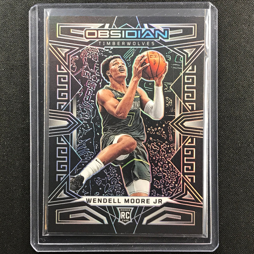 2022-23 Obsidian Wendell Moore Jr. Rookie Base Silver Prizm No 184