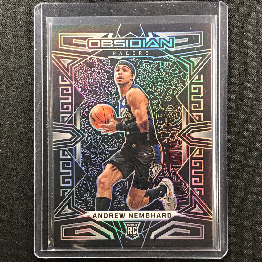 2022-23 Obsidian Andrew Nembhard Rookie Base Silver Prizm No 185