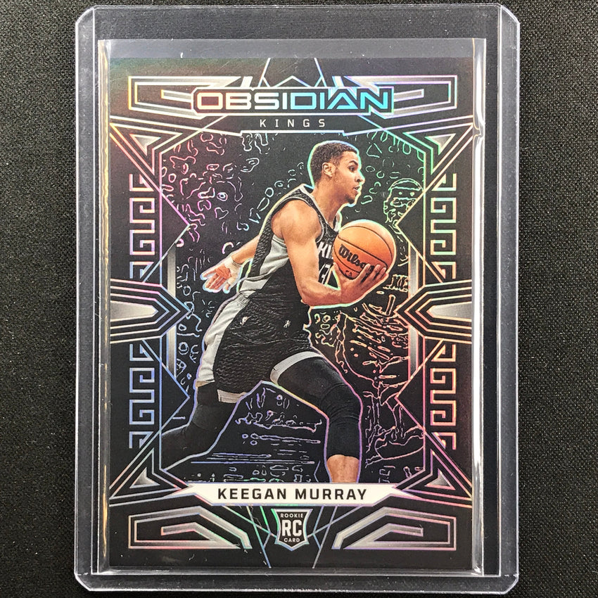 2022-23 Obsidian Keegan Murray Rookie Base Silver Prizm No 187