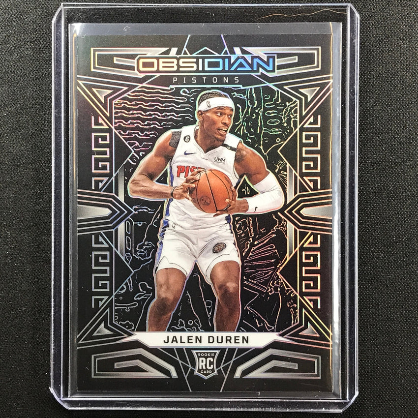 2022-23 Obsidian Jalen Duren Rookie Base Silver Prizm No 192