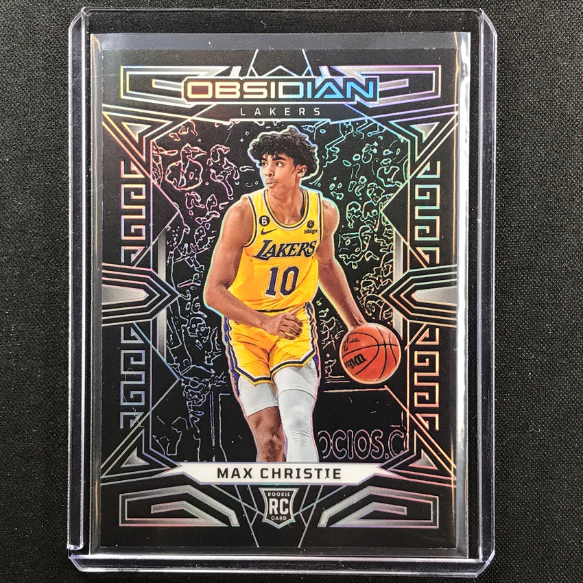 2022-23 Obsidian Max Christie Rookie Base Silver Prizm No 196