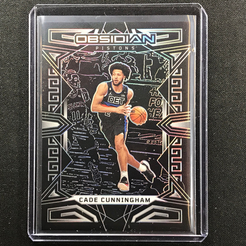 2022-23 Obsidian Cade Cunningham Base Silver Prizm No 18