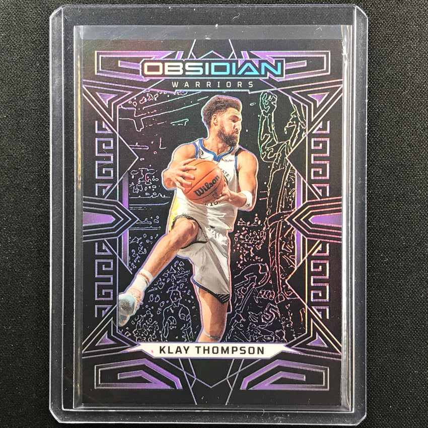2022-23 Obsidian Klay Thompson Electric Etch Purple 93/99 No 126