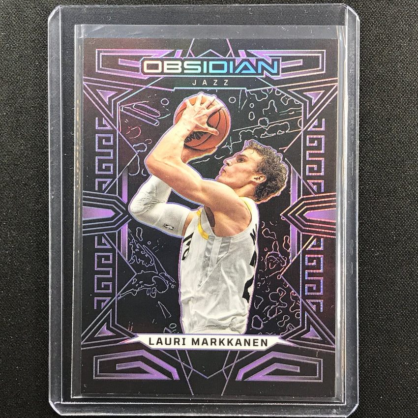 2022-23 Obsidian Lauri Markkanen Electric Etch Purple 69/99 No 130