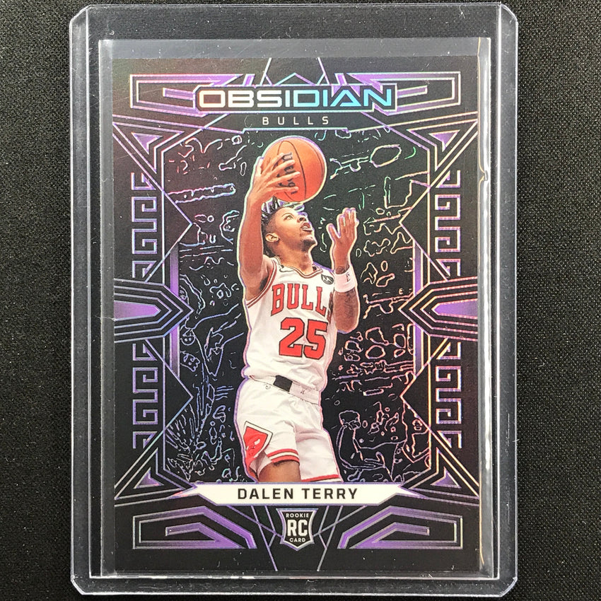 2022-23 Obsidian Dalen Terry Rookie Electric Etch Purple 54/99 No 163