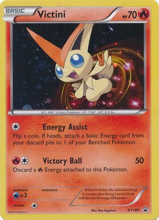 Victini - XY189 - Holo Promo-Cherry Collectables